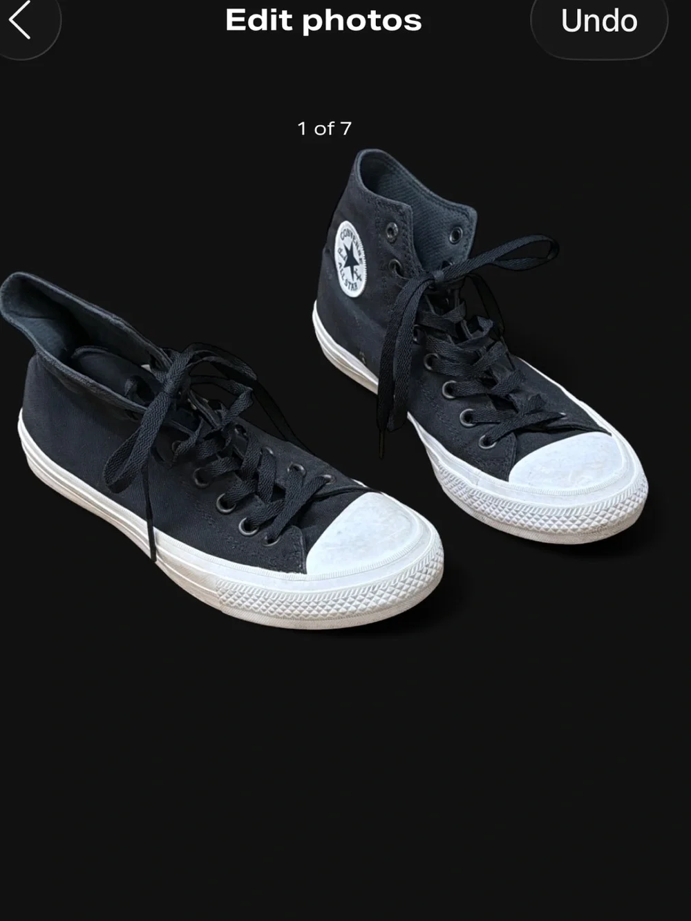 Classic Black Canvas Low-Top Sneakers with White Toe